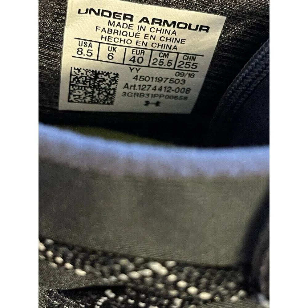 Women’s Under Armour Gray/Green Running shoes (I Will What I Want) Sz 8.5 - Image 8