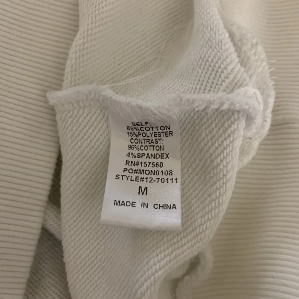 12PM By Mon Ami Mountain Mama Graphic Sweatshirt White Medium Cottagecore - Image 4