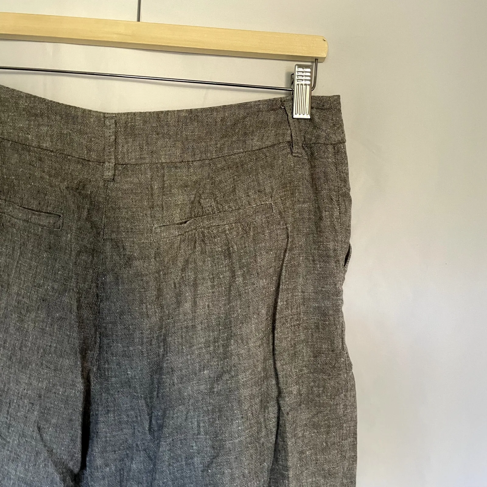 a new day linen rayon gray trousers pockets women's size 10 business casual - Image 4