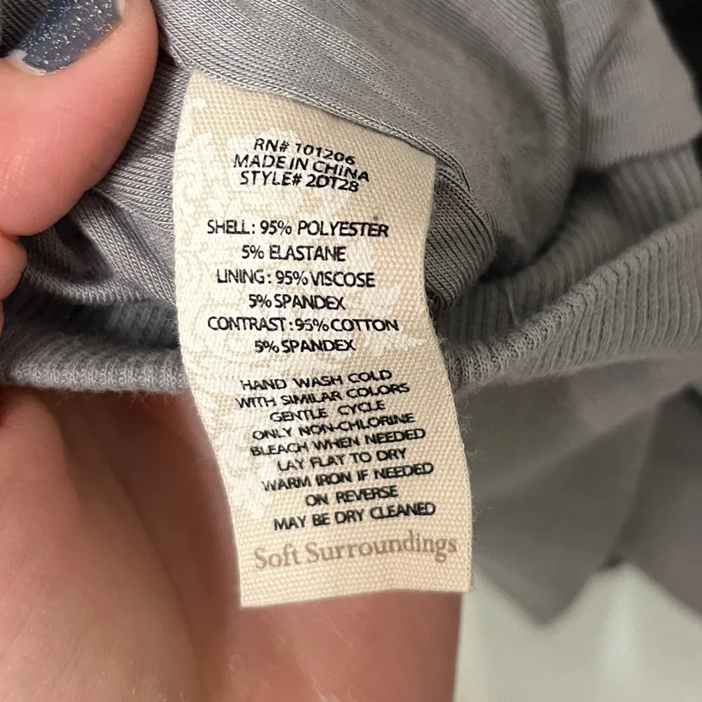 Soft Surroundings Glistening Sequin & Velour Jersey Knit Lined Sweatshirt Sz XL - Image 4