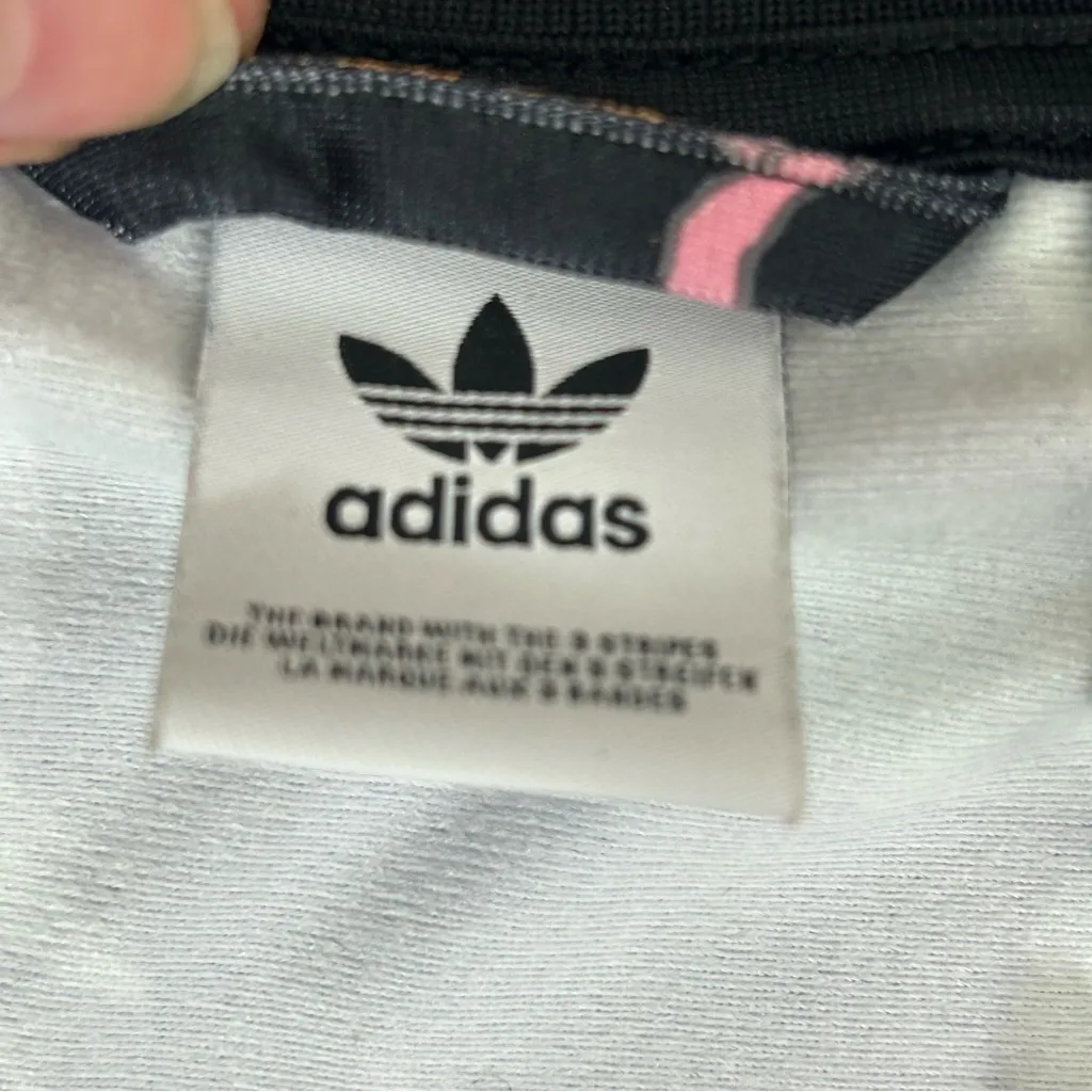 ADIDAS Botanical Track Jacket 3 Stripes Multi Color Floral Zip Up Size XS - Image 6