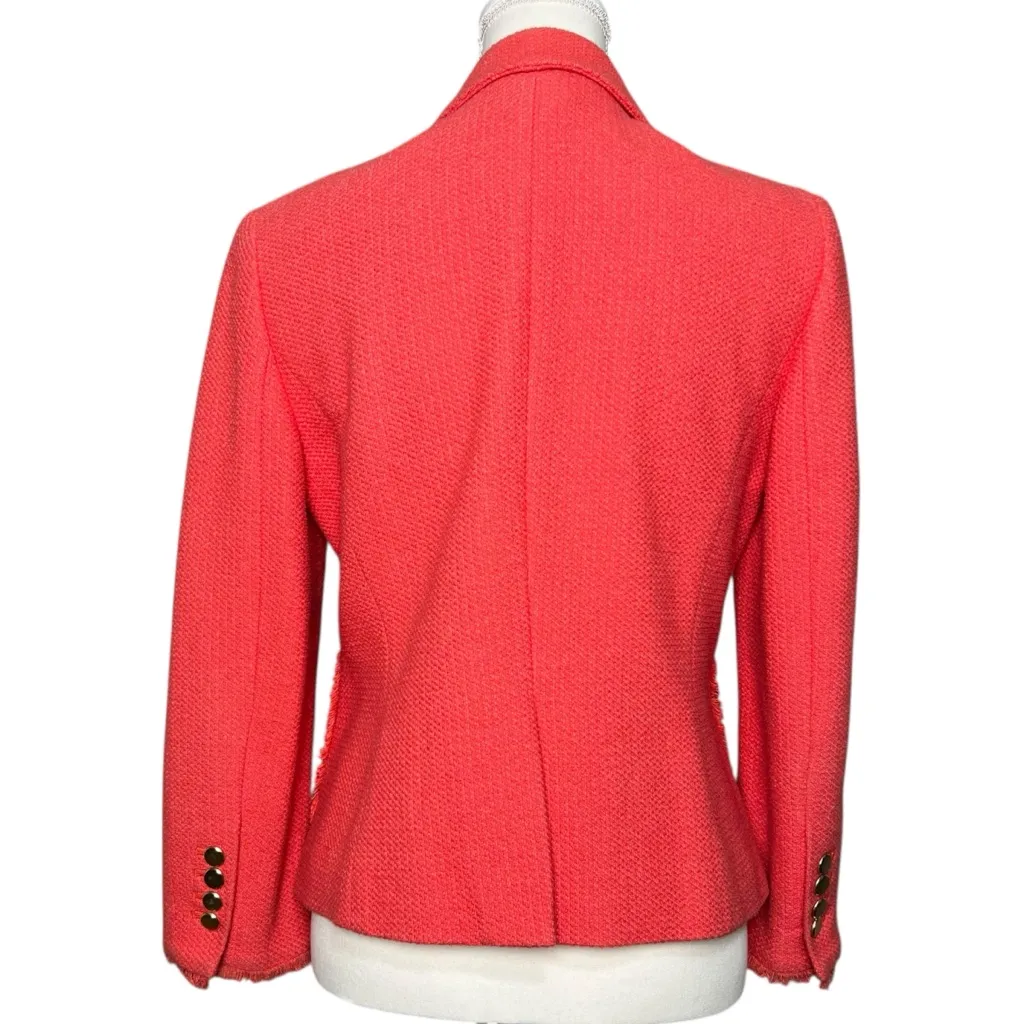 Ann Taylor Women’s Blazer Gold Tone Metal Buttons Size 4 - Image 3