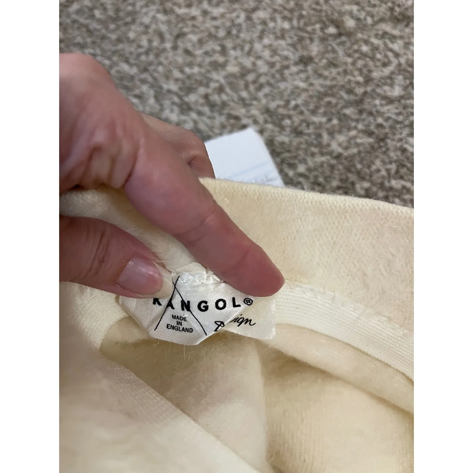 Kangol Furgora Trilby White Rap Bucket Angora Wool Hat Y2K 90s - Image 4