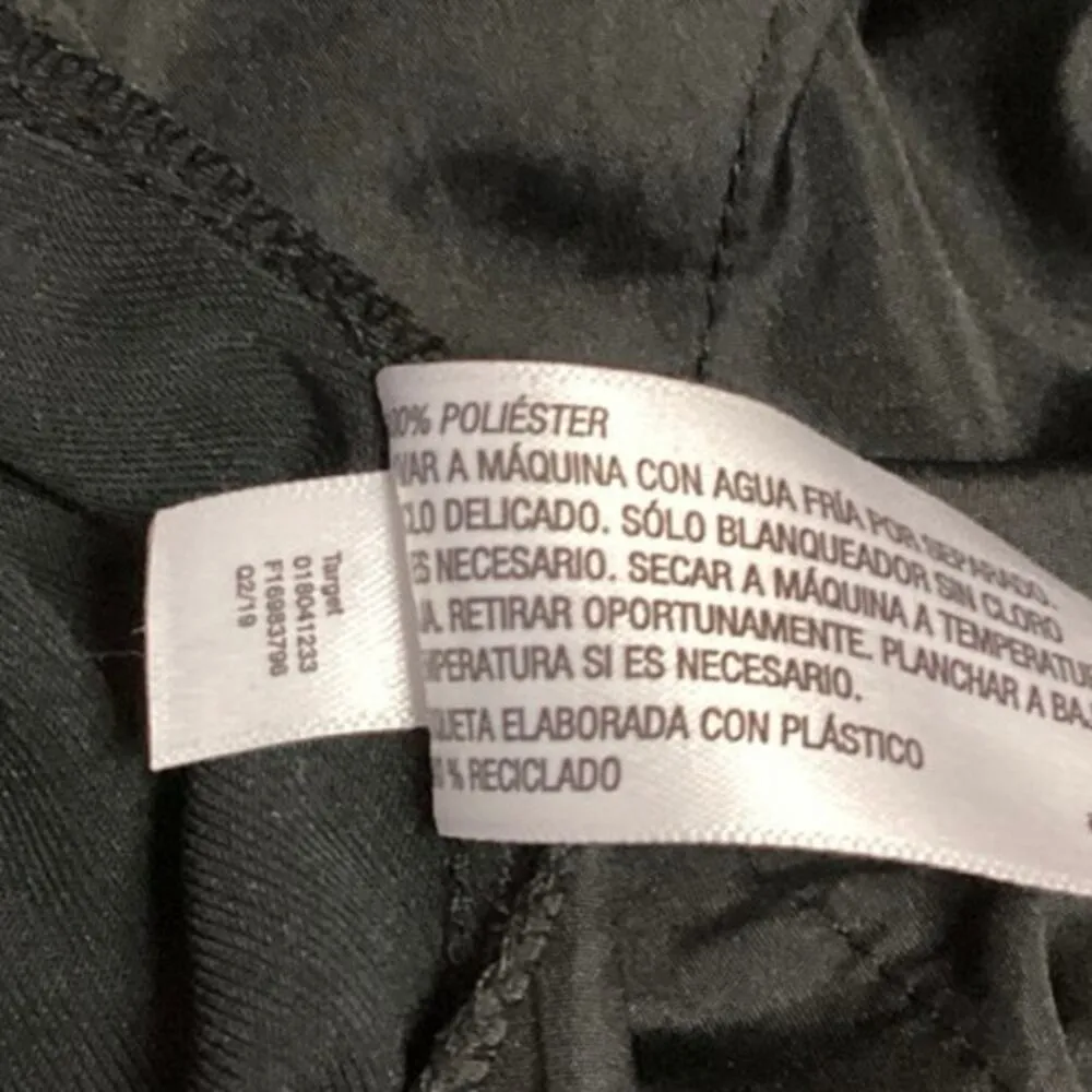 A New Day Women's Black Straight Wide Leg High Rise Tie Waist Trousers Pants S - Image 5