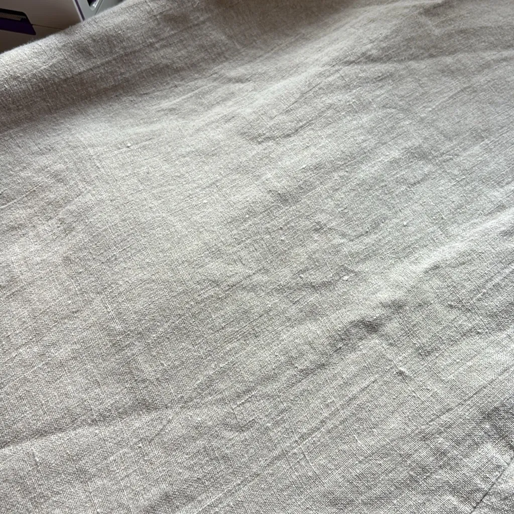 Flax Womens 100% Linen Tan Pull On Cropped‎ Tapered Pants - Image 14