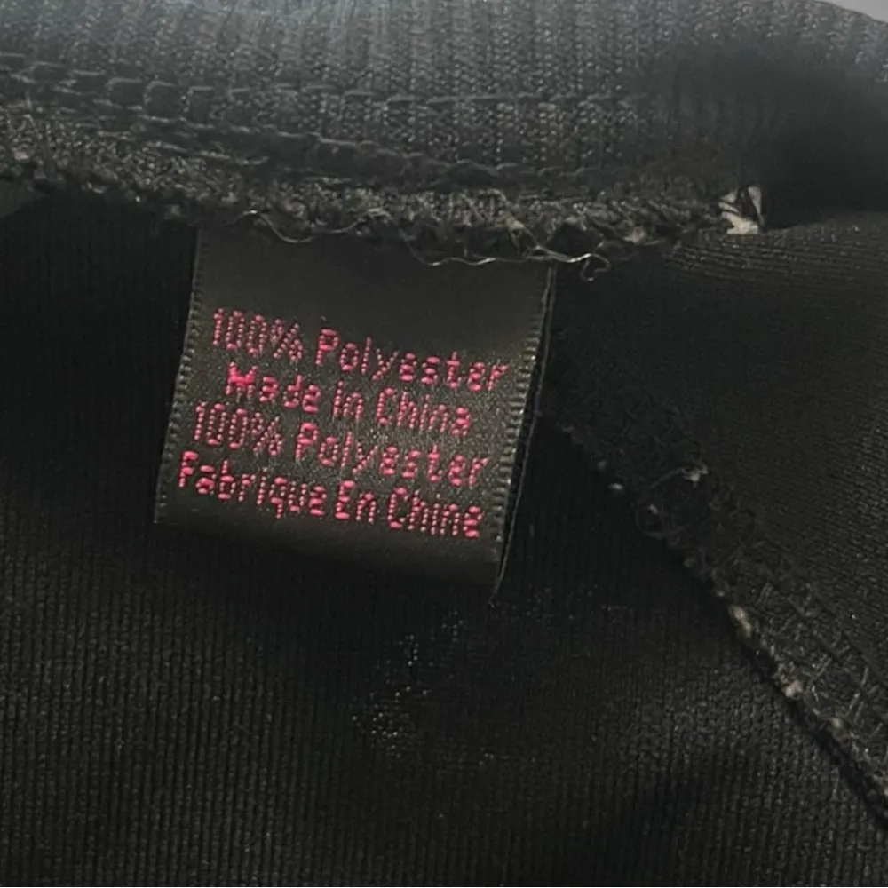 PLAYBOY Women's Black and White Full Zipper Jacket Medium‎ | EUC - Image 6