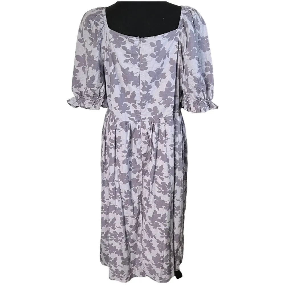 The Nines by Hatch Target Purple Lilac Floral Cotton Maternity Dress Size XL NWT - Image 3