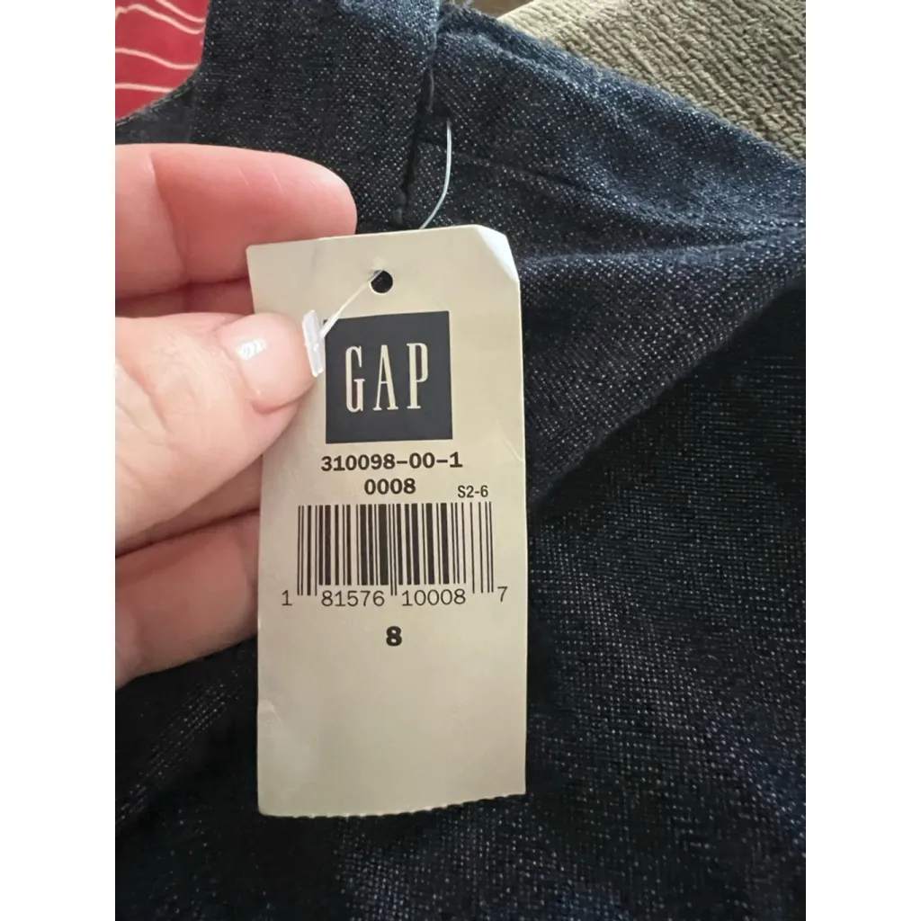 Women's Gap Denim Cropped Pants Size 8 Blue- Vintage Dead Stock NWT Capsule - Image 2