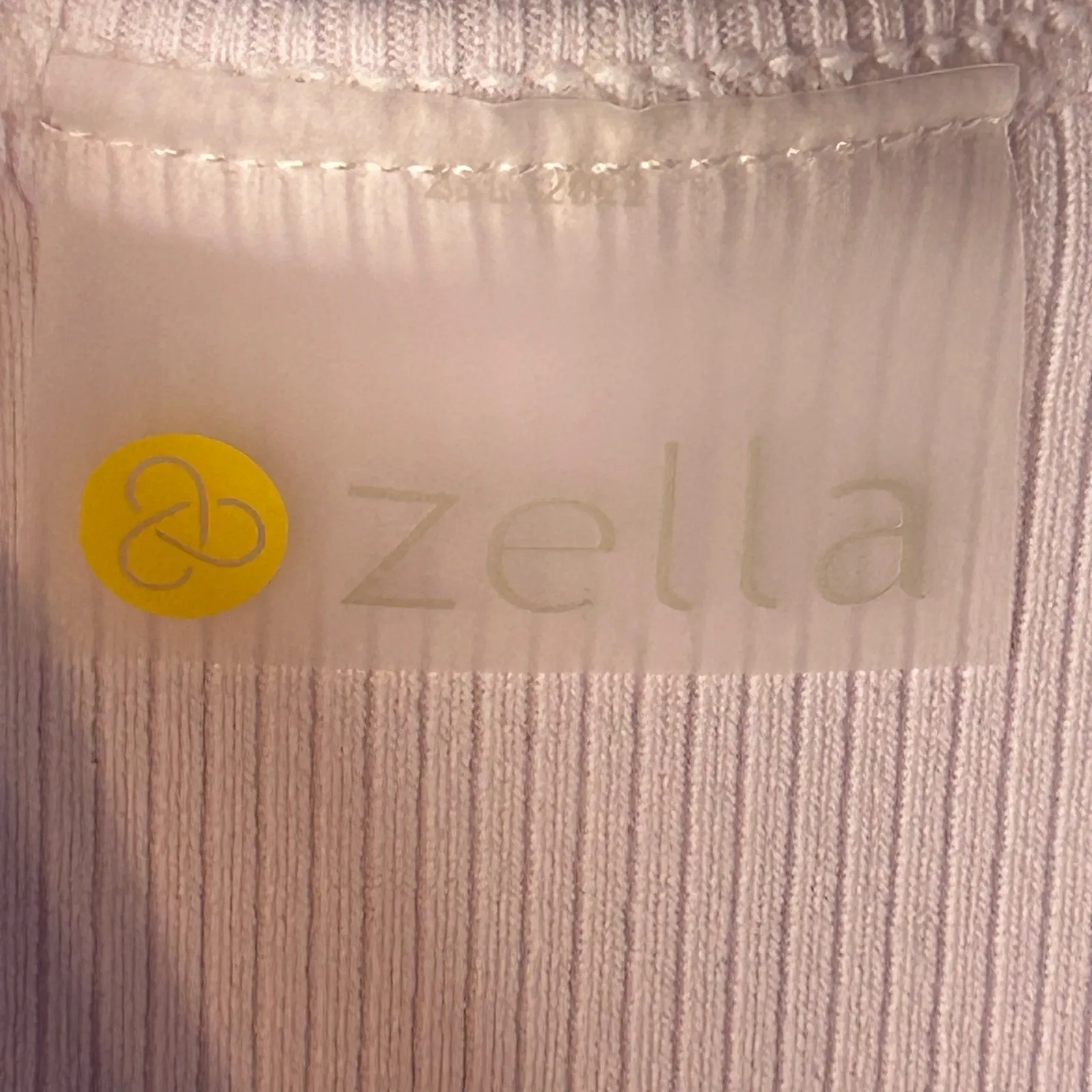 Zella Ribbed Tank Top Scoop Neck Sleeveless Athletic Athleisure XL - Image 3