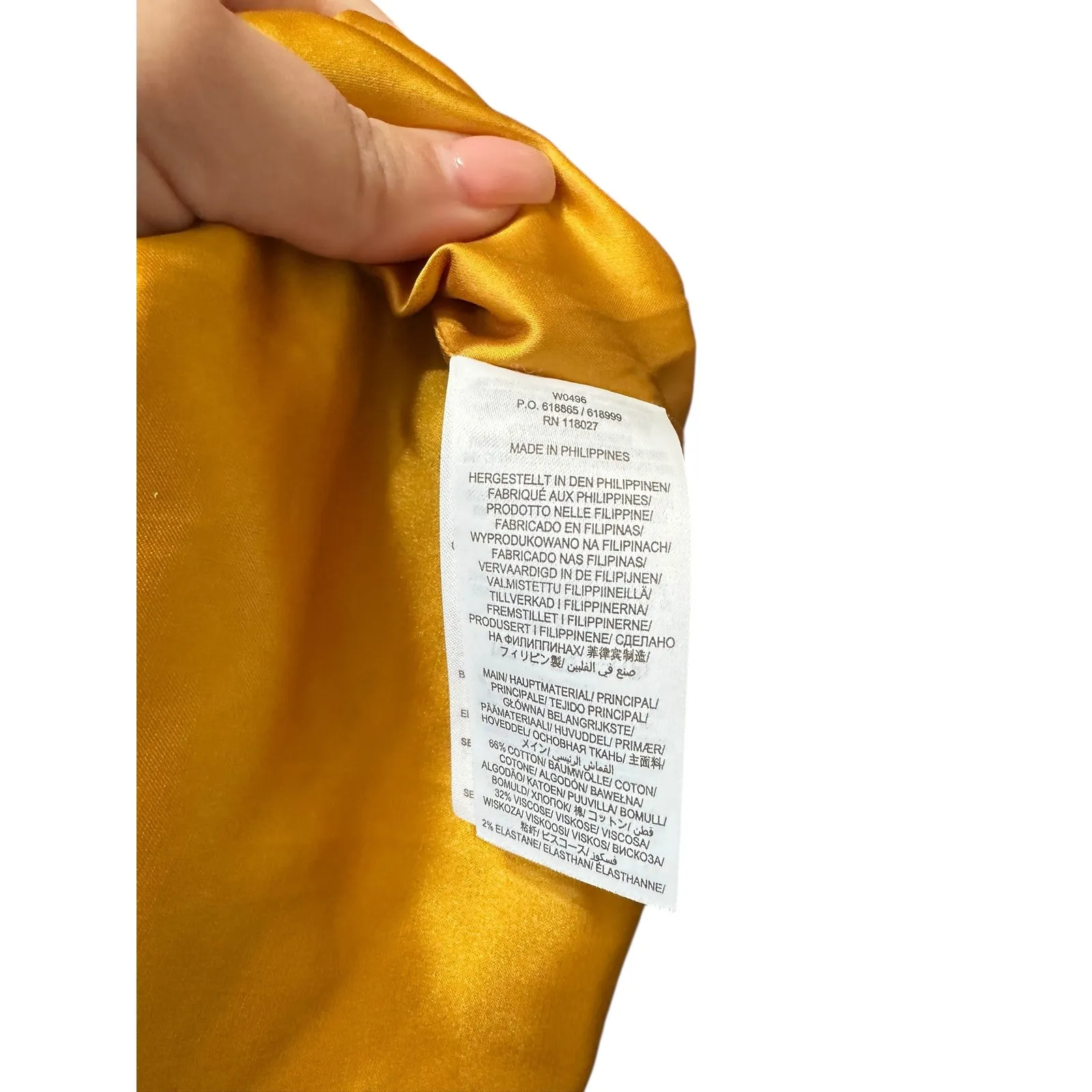 Boden Women's Louise textured navy mustard pink floral dress size 10 Yellow - Image 4