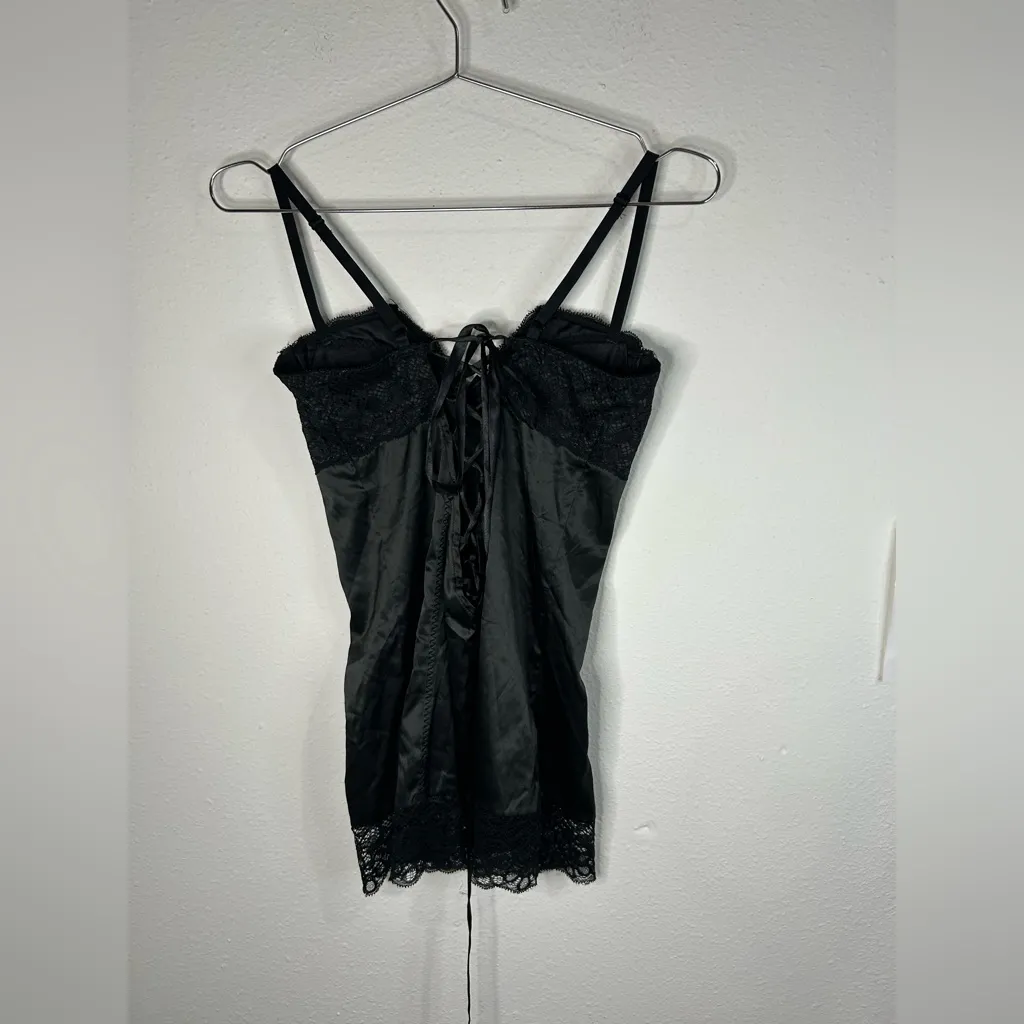 Seduction by Frederick’s of Hollywood Black Lace Corset Bustier Top Size M - Image 3