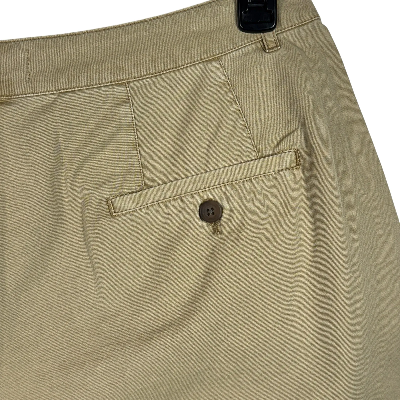 Lucky Brand SZ 14 Pleated Chino Shorts Hi-Rise Pockets Zip-Fly Tan Womens New - Image 5