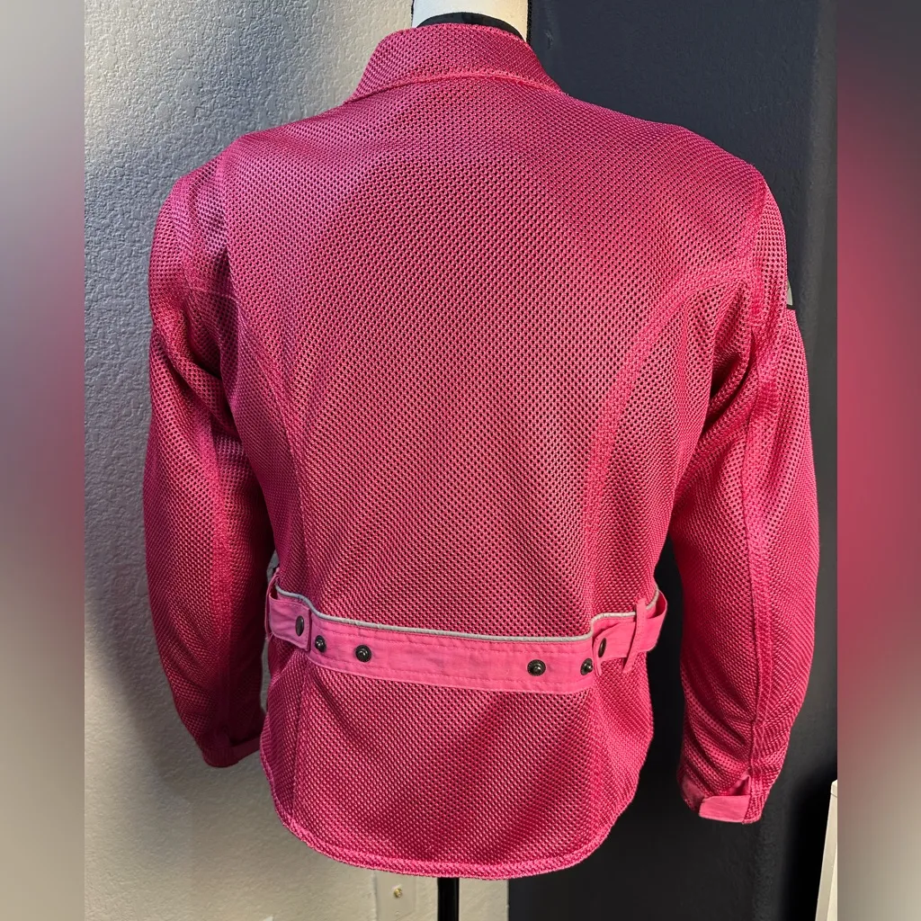 Joe Rocket Vibrant Pink Motorcycle Jacket Women Medium - Image 4