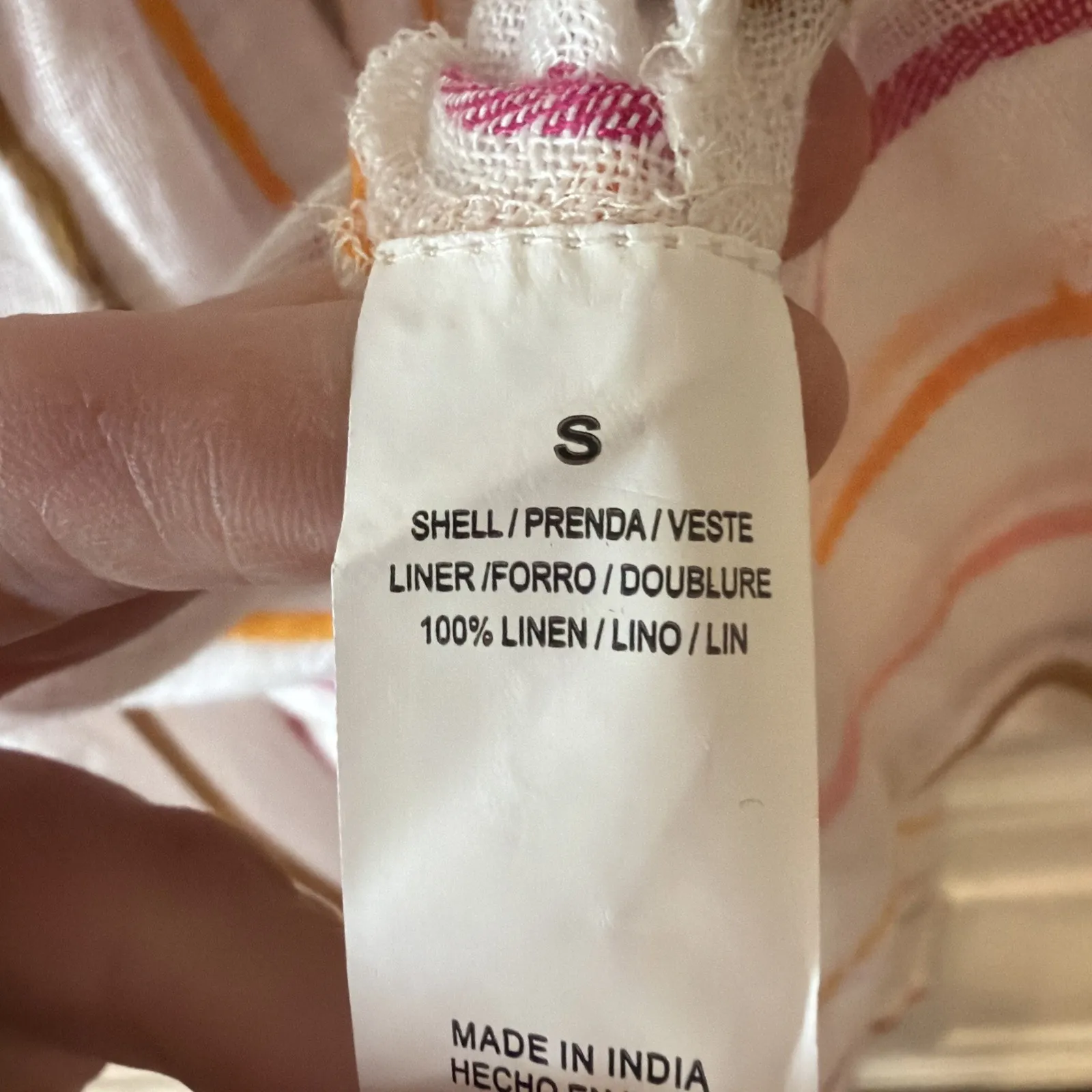 Vitamin A Playa 100% Linen Caftan Swim Coverup Dress Belted Sz S NWT - Image 8