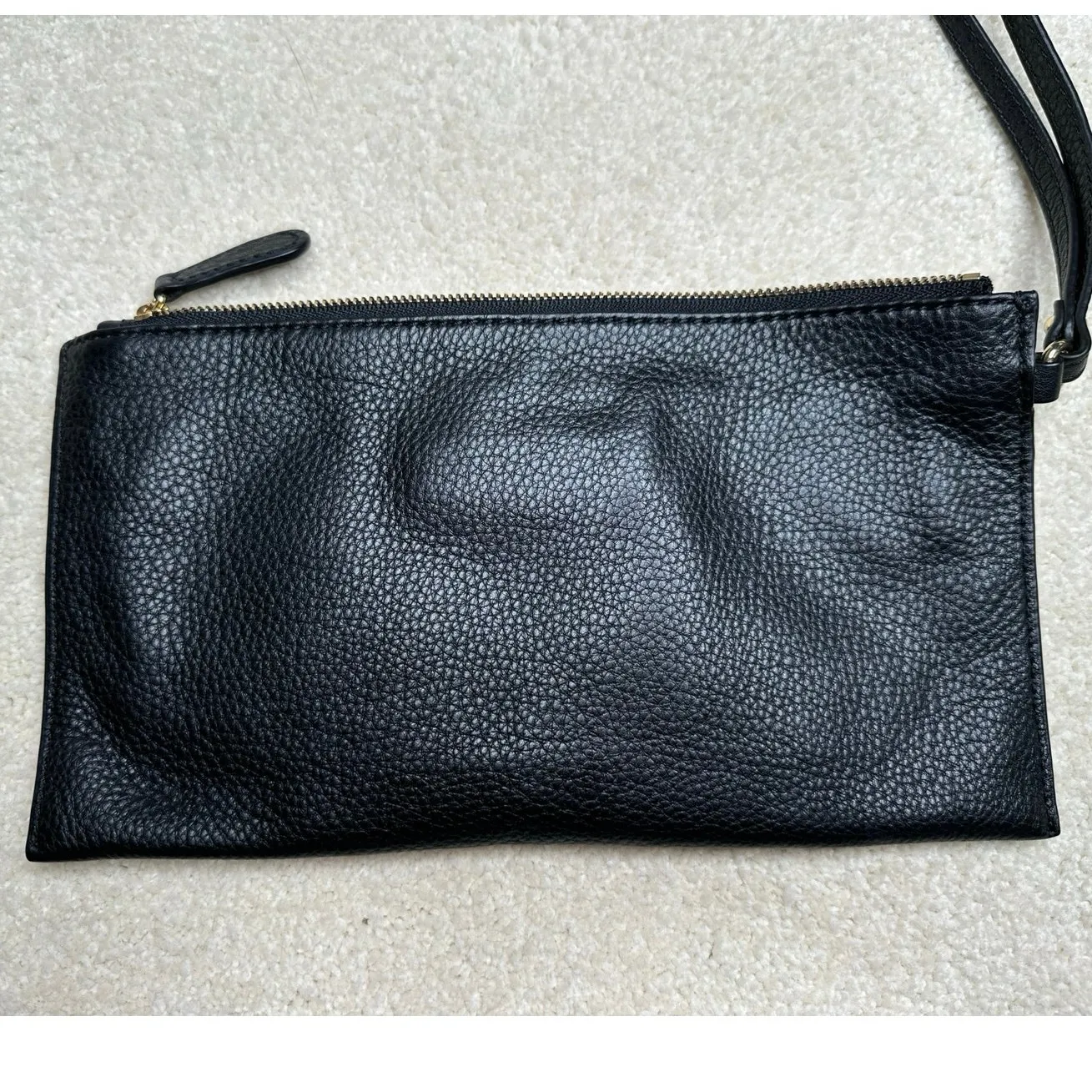 Michael Kors:  Black Leather Wristlet - Image 2