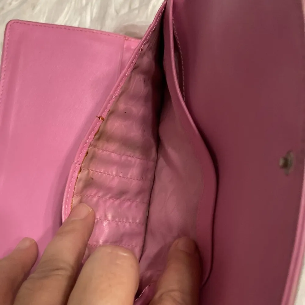 COACH Purple Leather Wallet used in good condition size in pictures - Image 5