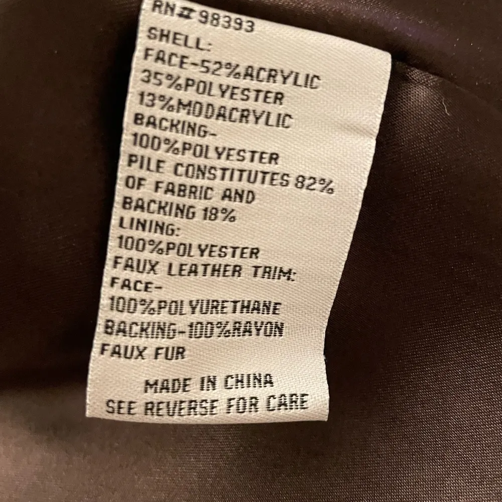 Fabulous Faux Fur Mid Length Coat by Pamela McCoy NWT Brown Size M - Image 12