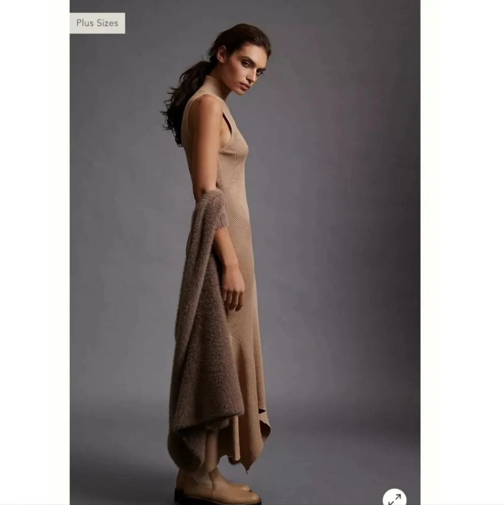 Anthropologie Mock Neck Midi Dress  NWT $180 Size M - Image 3