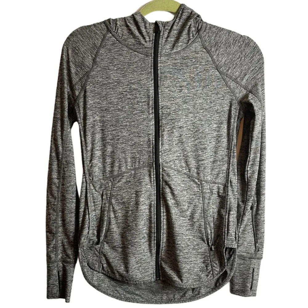 Athleta Baja UPF Grey Full Zip Up Jacket Size XS - Image 2