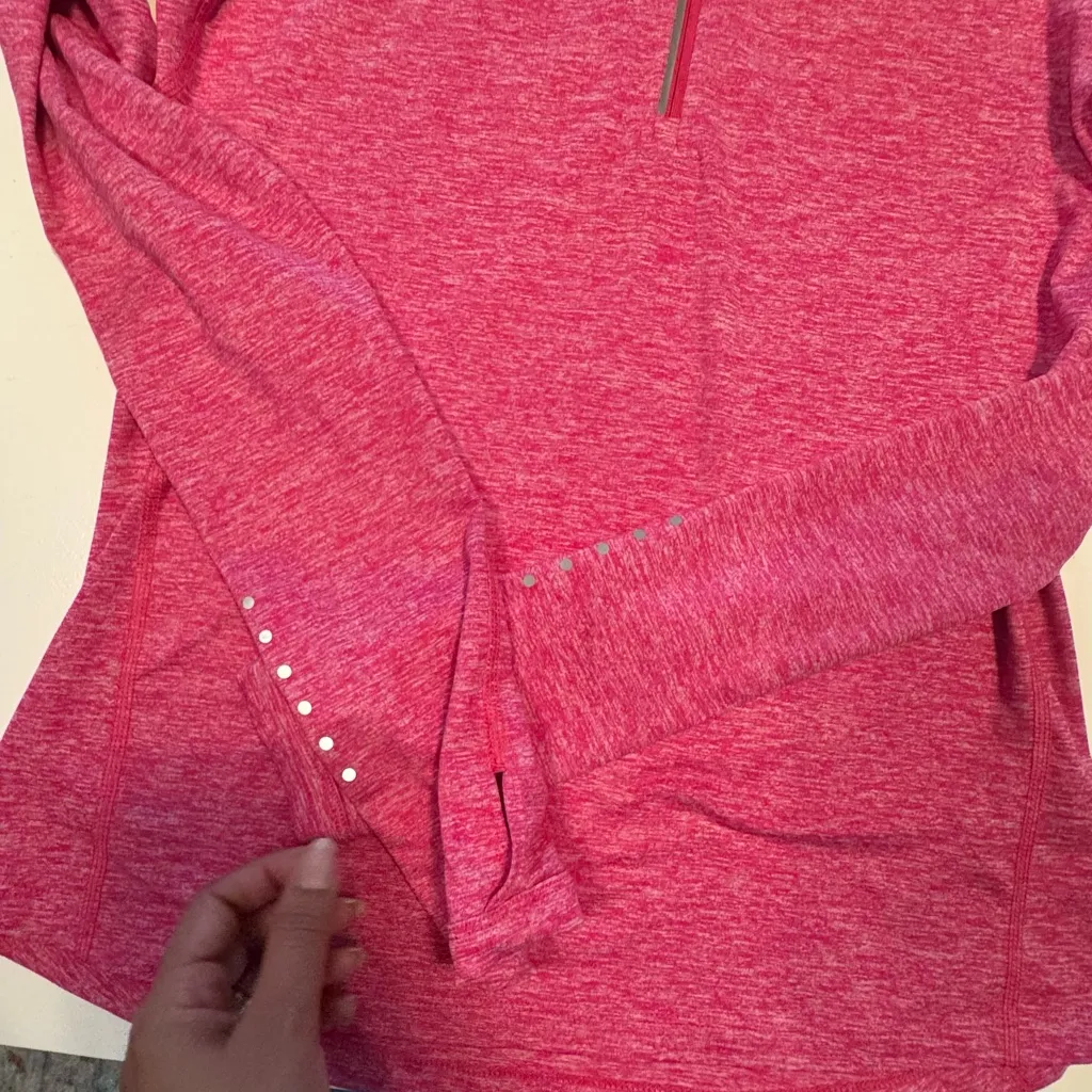 NIKE WOMEN'S DRI-FIT ELEMENT HALF
ZIP RUNNING TOP SHIRT PINK - Image 9