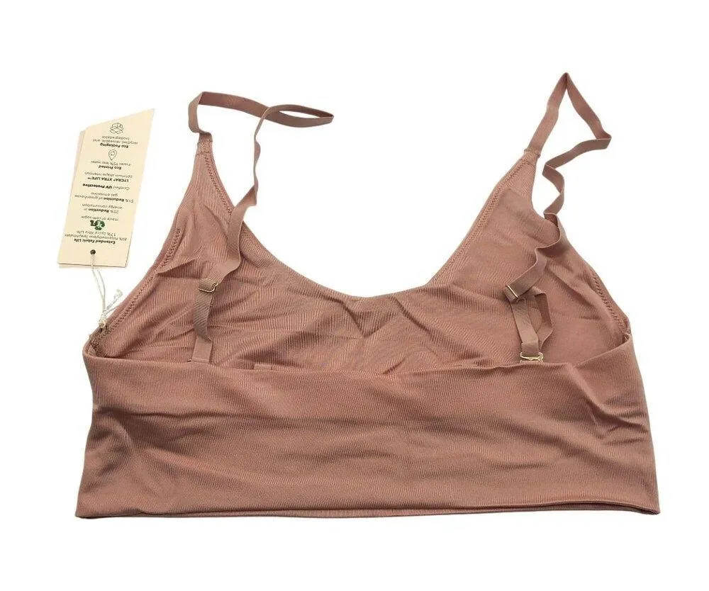 We Are HAH Free People Cami BrHAH Bralette Copper Rose Pink L - Image 4