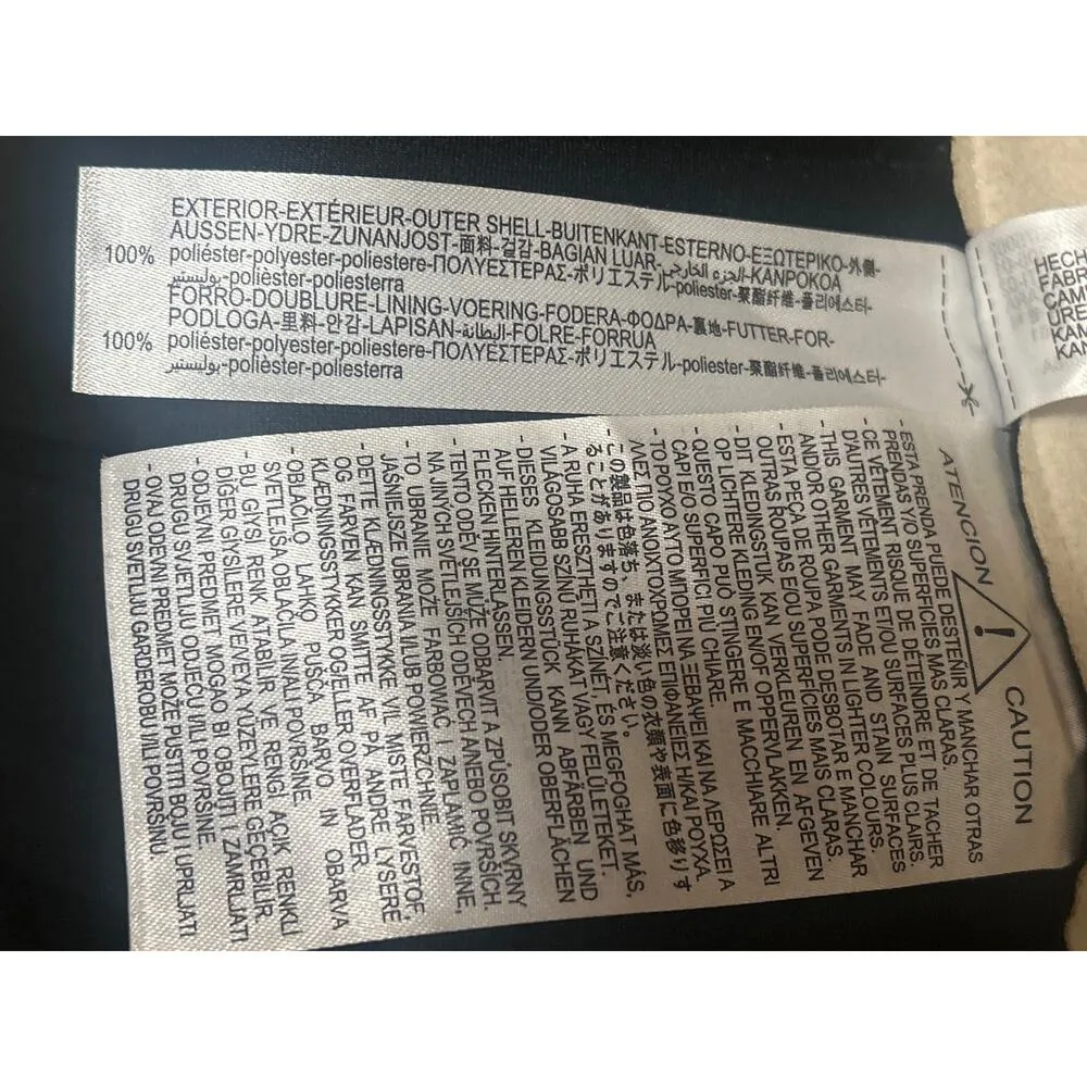 Zara Beige Cream Faux Suede Pleated Zipper Mini Straight A-Line Skirt Size S - Image 5