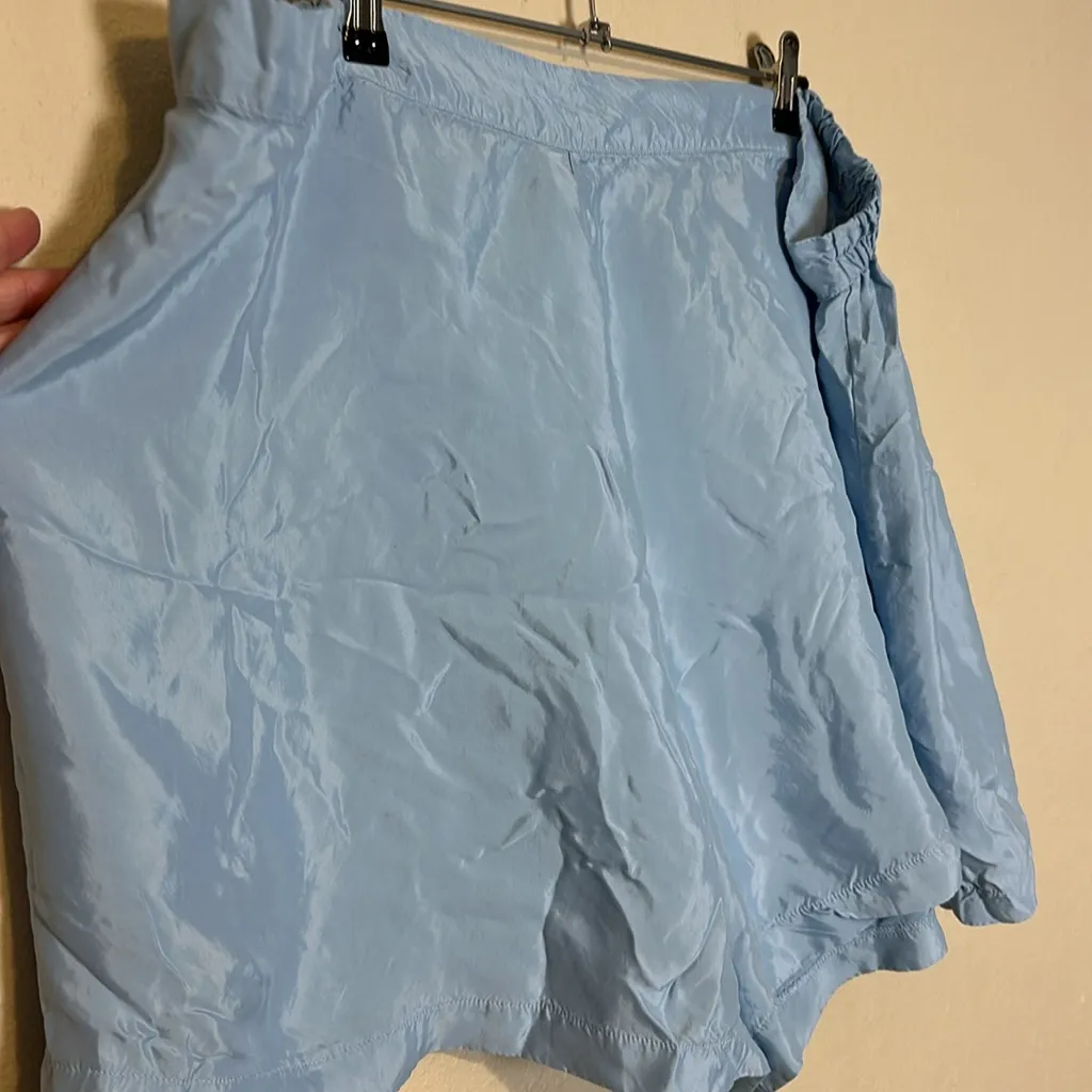 Athleta Womens Calm Cool Short in Baby Blue Lightweight‎ Relaxed Fit Size 3X - Image 4