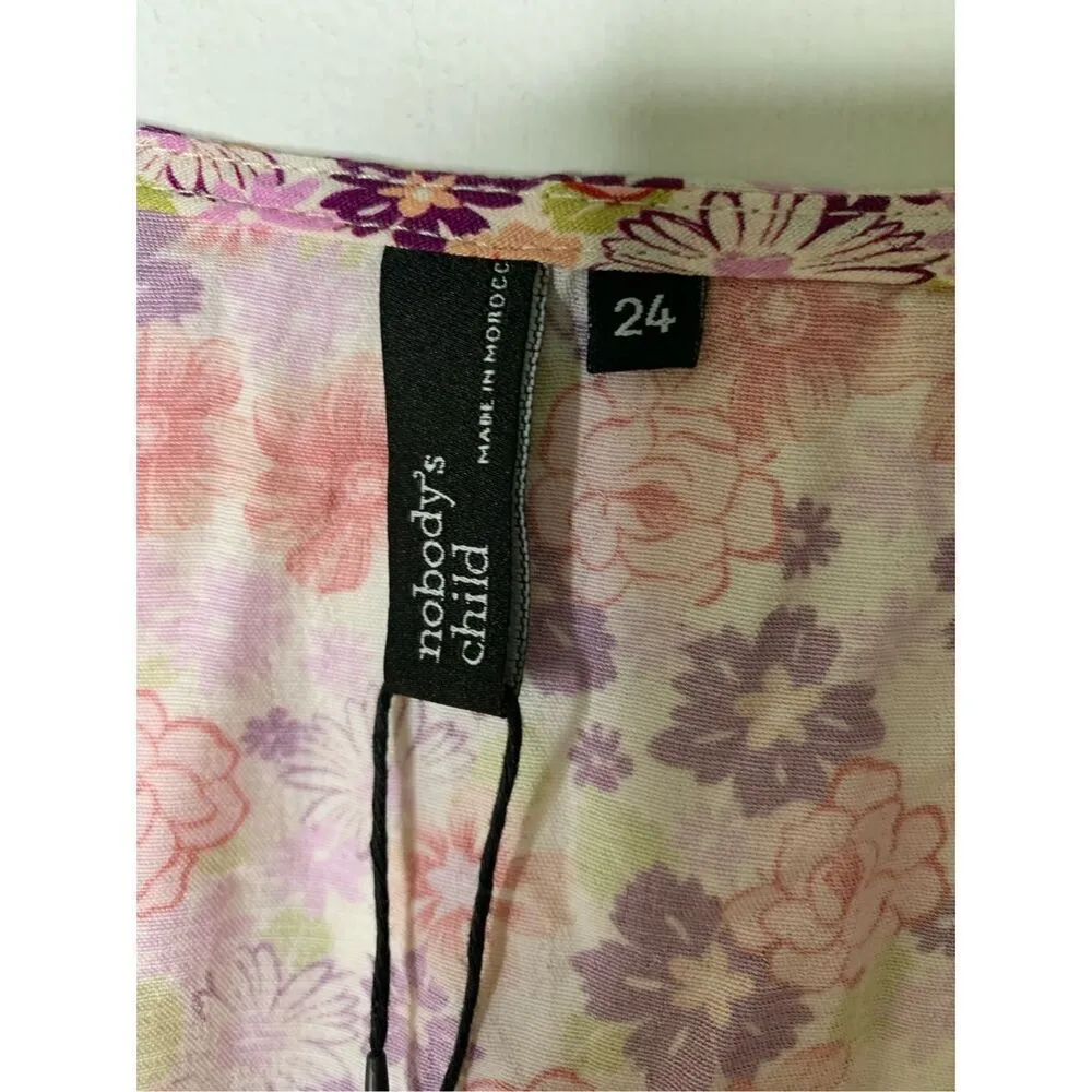 Nobody's Child dress floral women's size 24 NEW WITH TAGS - Image 3