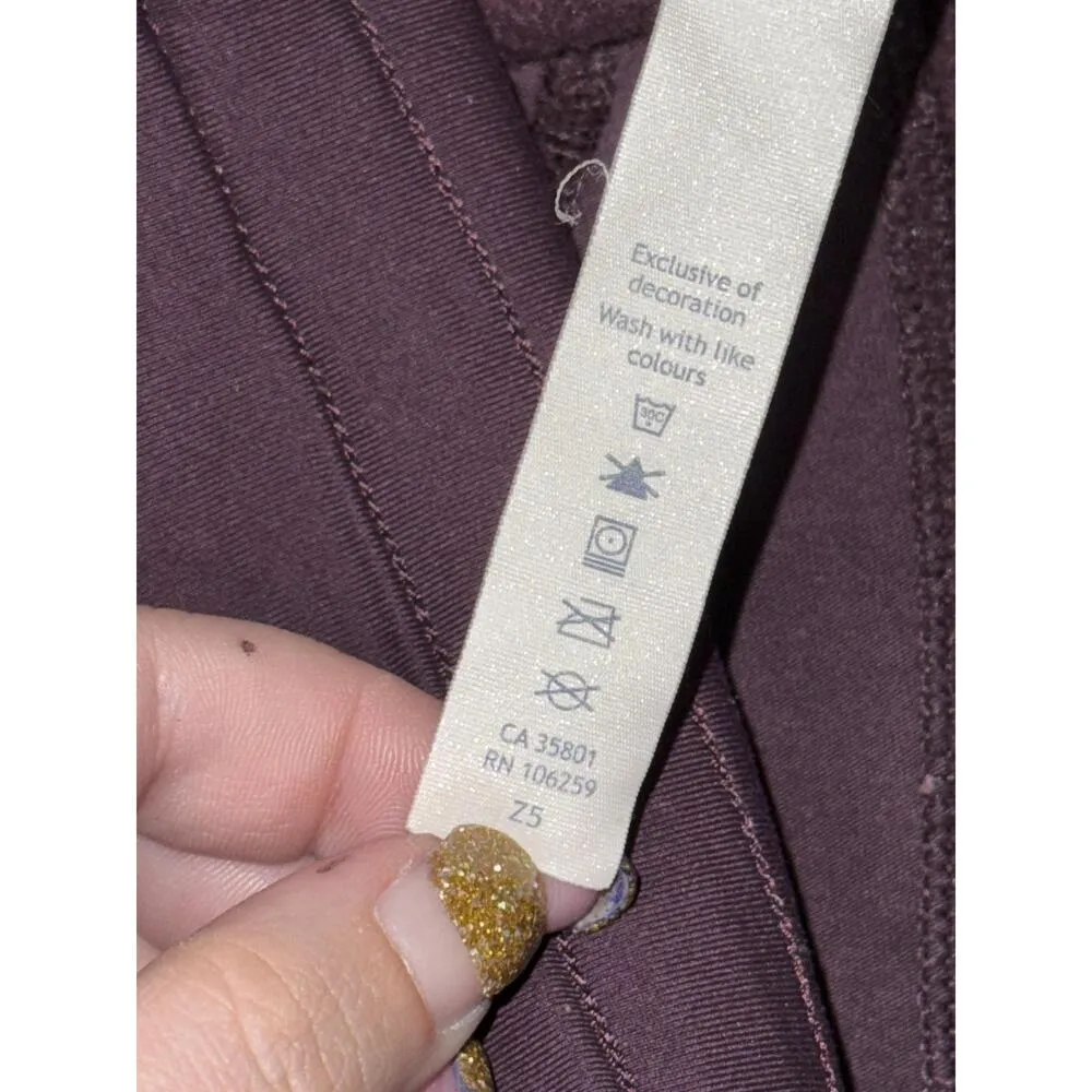 Lululemon Scuba Joggers Purple Drawstring Waist Joggers Pants Womens Size 2 - Image 6