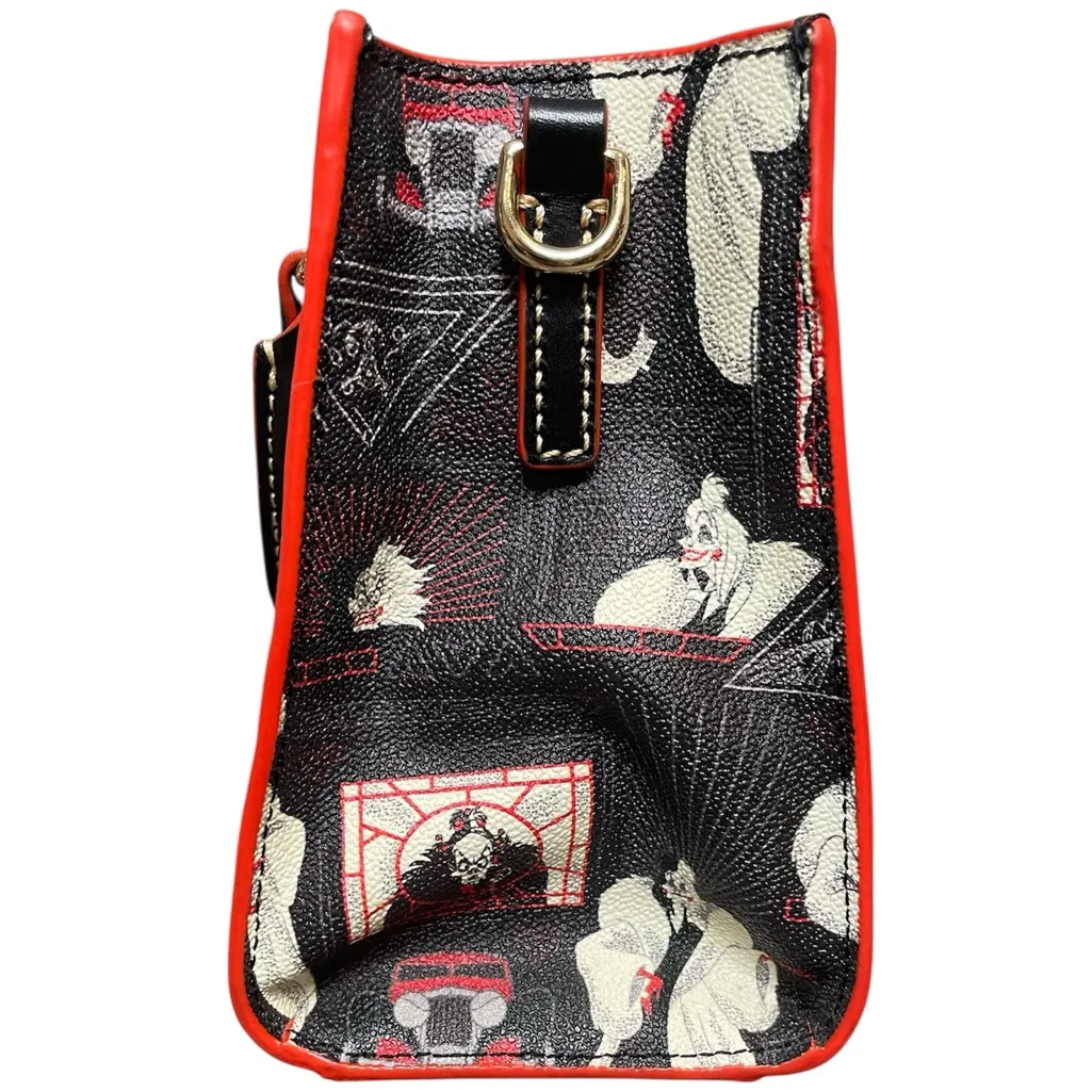 Dooney & Bourke Disney 101 Dalmatians Cruella de Vil 2-Way Crossbody Handbag - Image 5