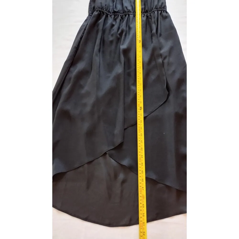 Kenneth Cole New York Sleeveless Black V-Neck faux wrap Dress Sz 12 - Image 14