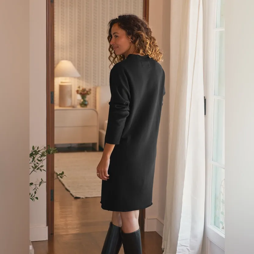 Frank & Eileen Izzie Black Funnel Neck Dress size Medium - Image 3