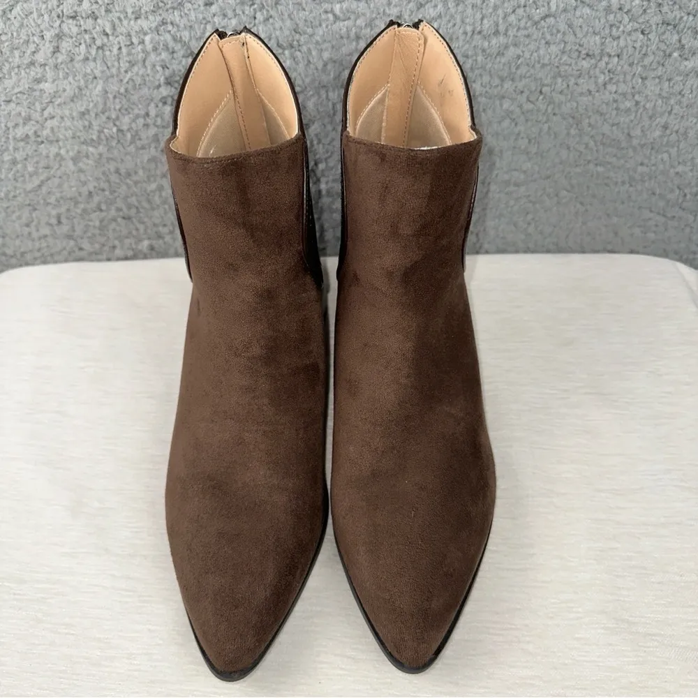 Journee Collection Shoes Womens 7.5M Consuello Pointed Toe Block Heel Booties - Image 3