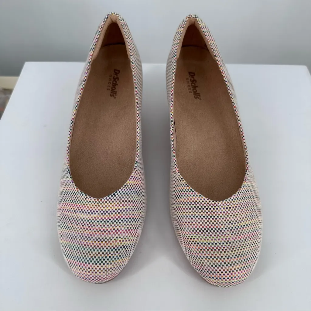 Dr. Scholls Be Ready Wedge Pumps in Multi size 8 Woven Multicolor Comfort Tan - Image 5