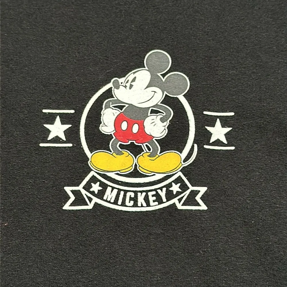 Disney Mickey‎ Mouse Spirit Jersey Long Sleeve Black Pullover Small - Image 9