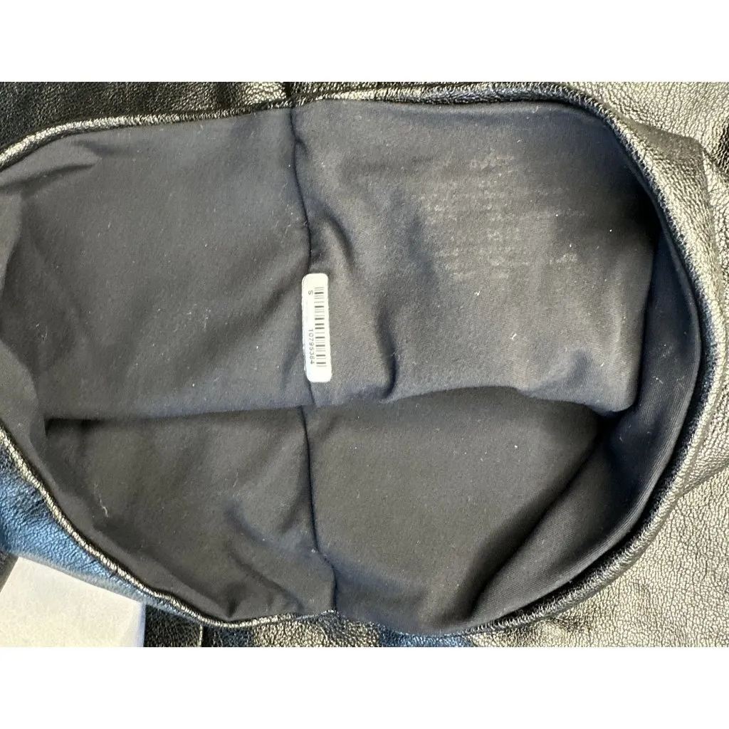 Commando Perfect Control Faux Leather Leggings Small Black Bodycon Pants - Image 7