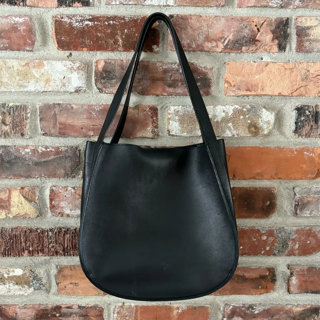 Madewell Sydney Black Leather Convertible Crossbody Purse Bag - Image 2