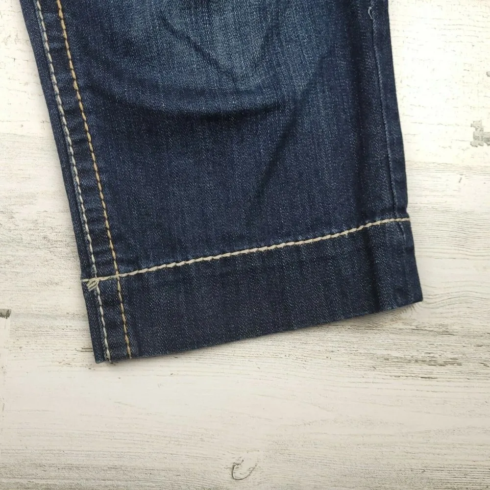 Kut From The Kloth Natalie Crop Blue Denim Womens Jeans Size 8 (32x20) EUC - Image 4