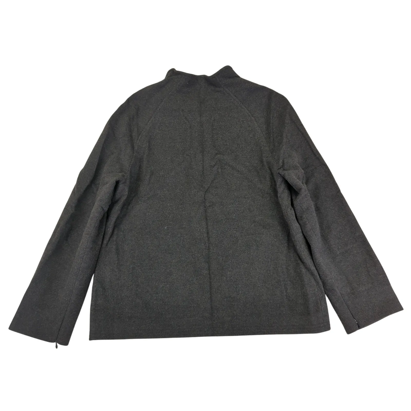 XANDRES Belgium Wool Angora Blend Zip Front Mock Neck Jacket Women's EU 42 10 - Image 2