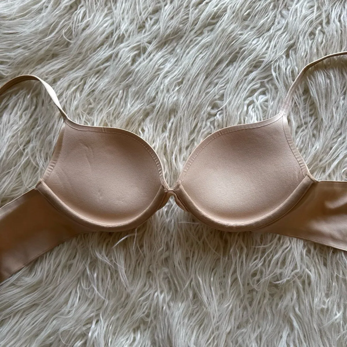 Skims Ultimate Push up Plunge Bra Sand Size 32C - Image 6