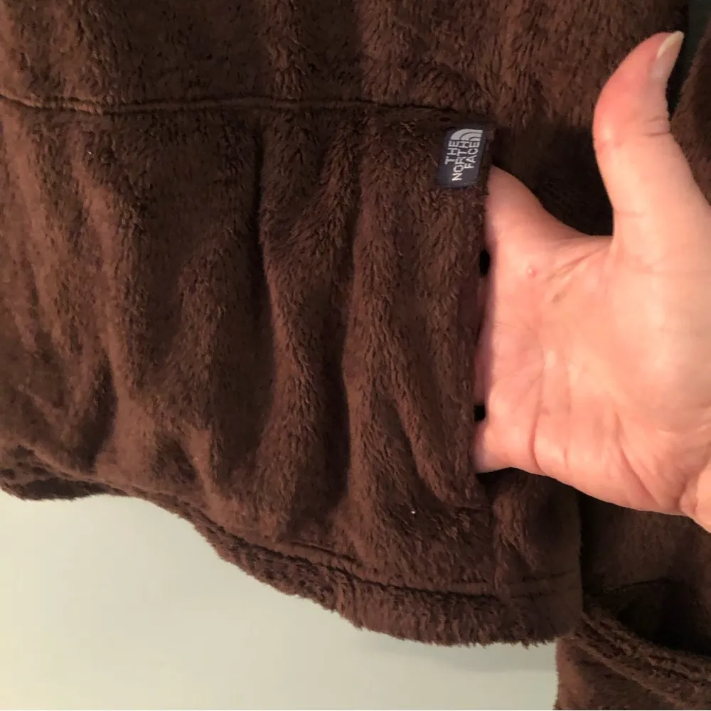 The North Face Glacier Fleece Women’s 1/4 Zip Jacket. Brown. Size Small. - Image 5