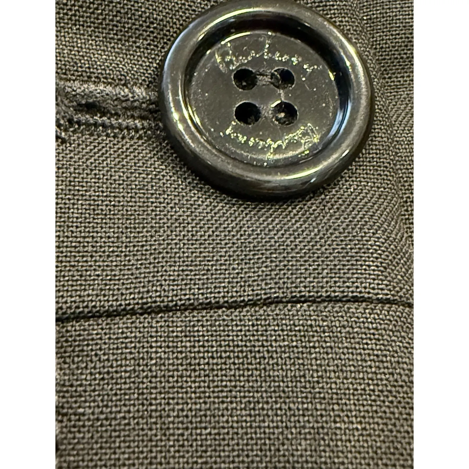 Burberry London Wool Blend Black Dress Pants Mid Rise Straight Leg Trousers US 4 - Image 3