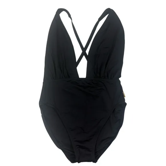 Vince Camuto NWT‎ Black Convertible One-Piece Swimsuit 8 M - Image 2