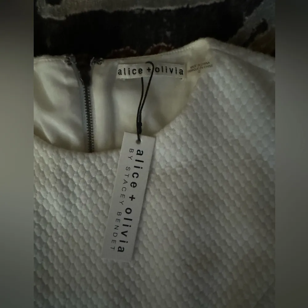 Alicia and Olivia dress Off white drop waist quilted pattern - Image 6