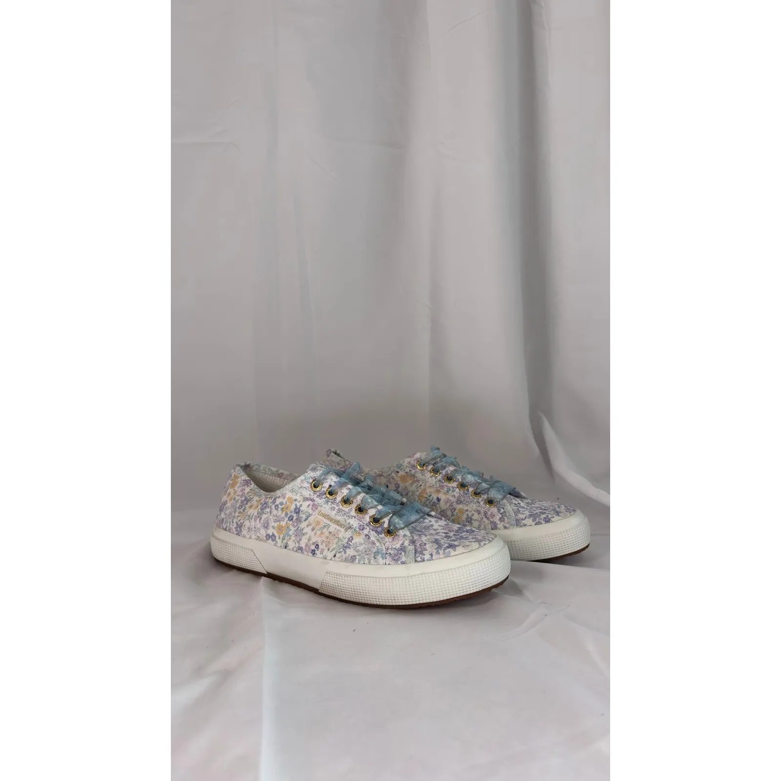 $130 NWOT LoveShackFancy x Superga 2750 Floral Sneakers Women 39.5 - Image 3