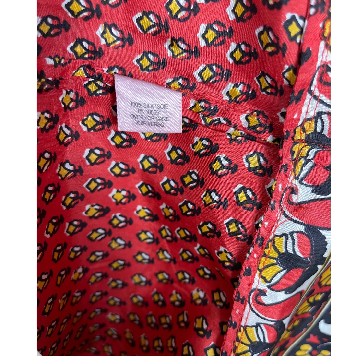 Calypso St. Barth Sunset Madela Silk Button‎ Front Sleeveless Blouse Size Small - Image 7