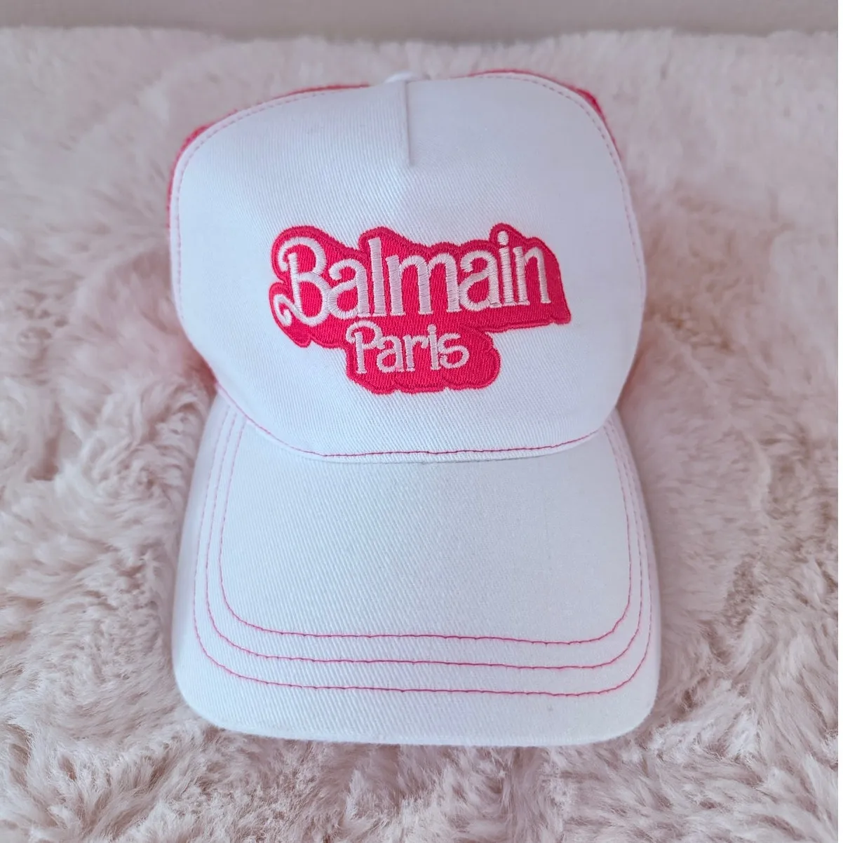 Mattel Creations‎ Balmain X Barbie Movie White Cap RARE - Image 3