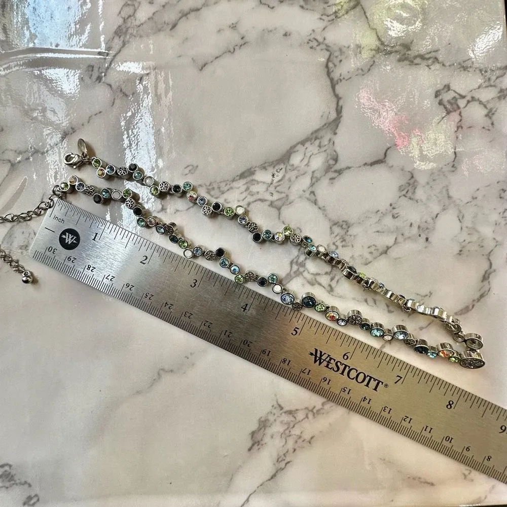 Lia Sophia Happy hour multi colored rhinestone necklace - Image 6