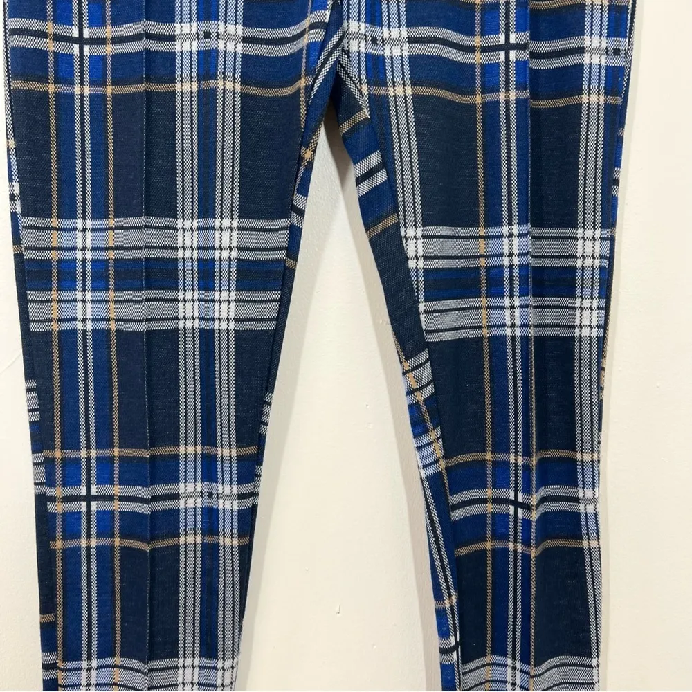 Free People Blue Plaid Carnaby Pant - Image 8