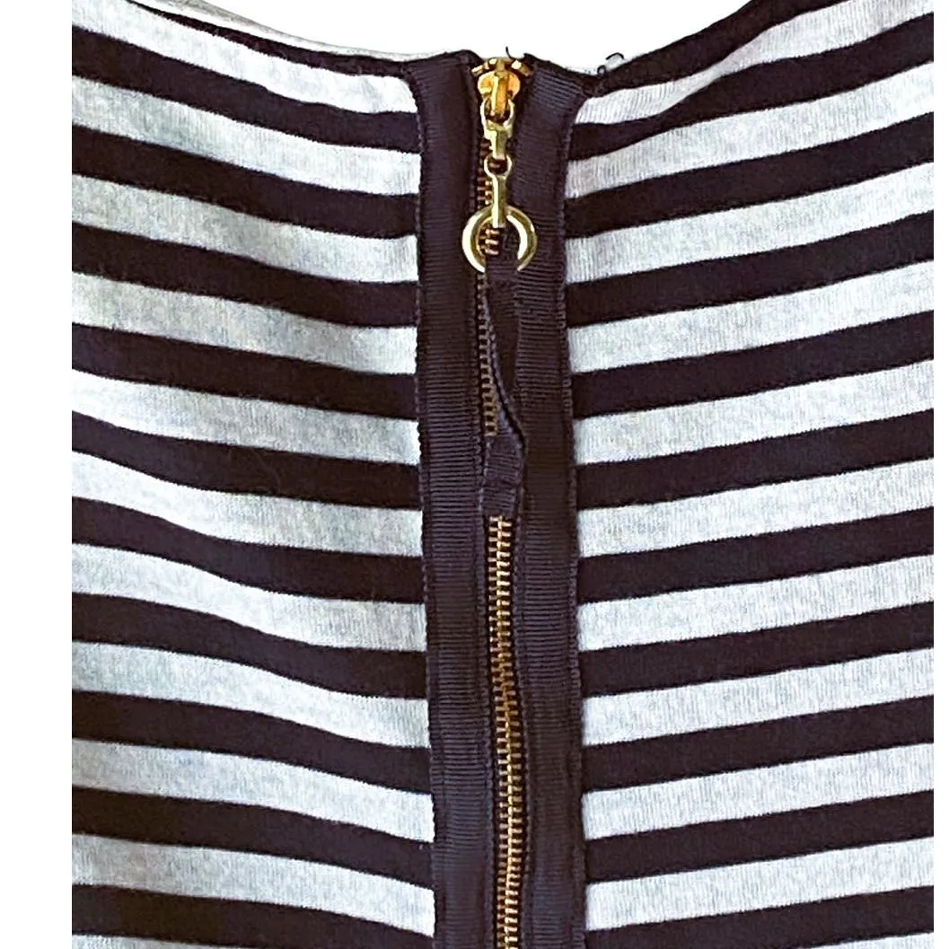 VALERIE BERTINELLI Blue & White Stripe Sleeveless Mini Dress ~ Women's SMALL - Image 3